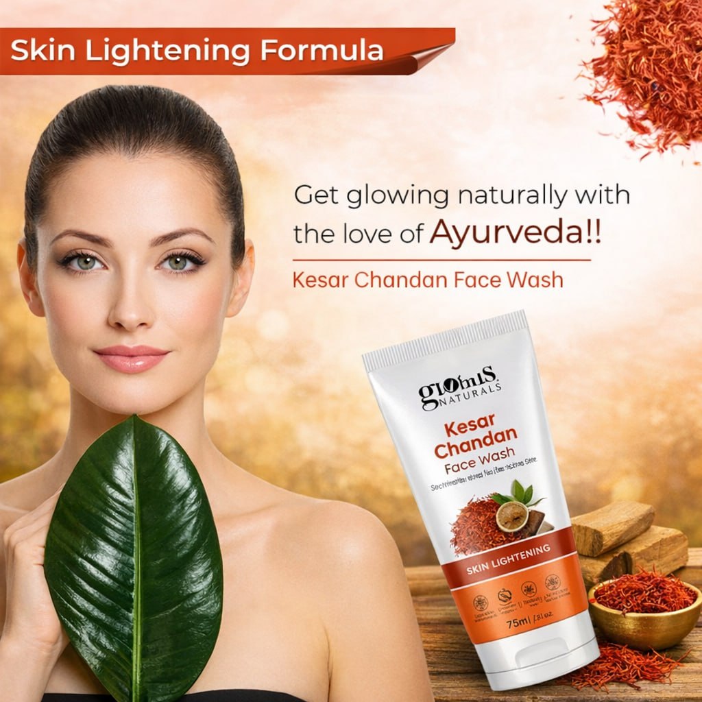 Globus Naturals Kesar Chandan Face Wash Combo of 3 – Tan Removal & Skin Brightening (75g Each)