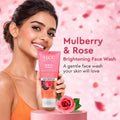 VLCC Mulberry & Rose Face Wash Pack of 2 – Natural Glow Cleanser (150ml Each)