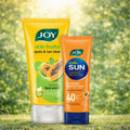 Joy Papaya Face Wash & Sunscreen Combo – Face Wash (150ml) + Sunscreen (50ml)