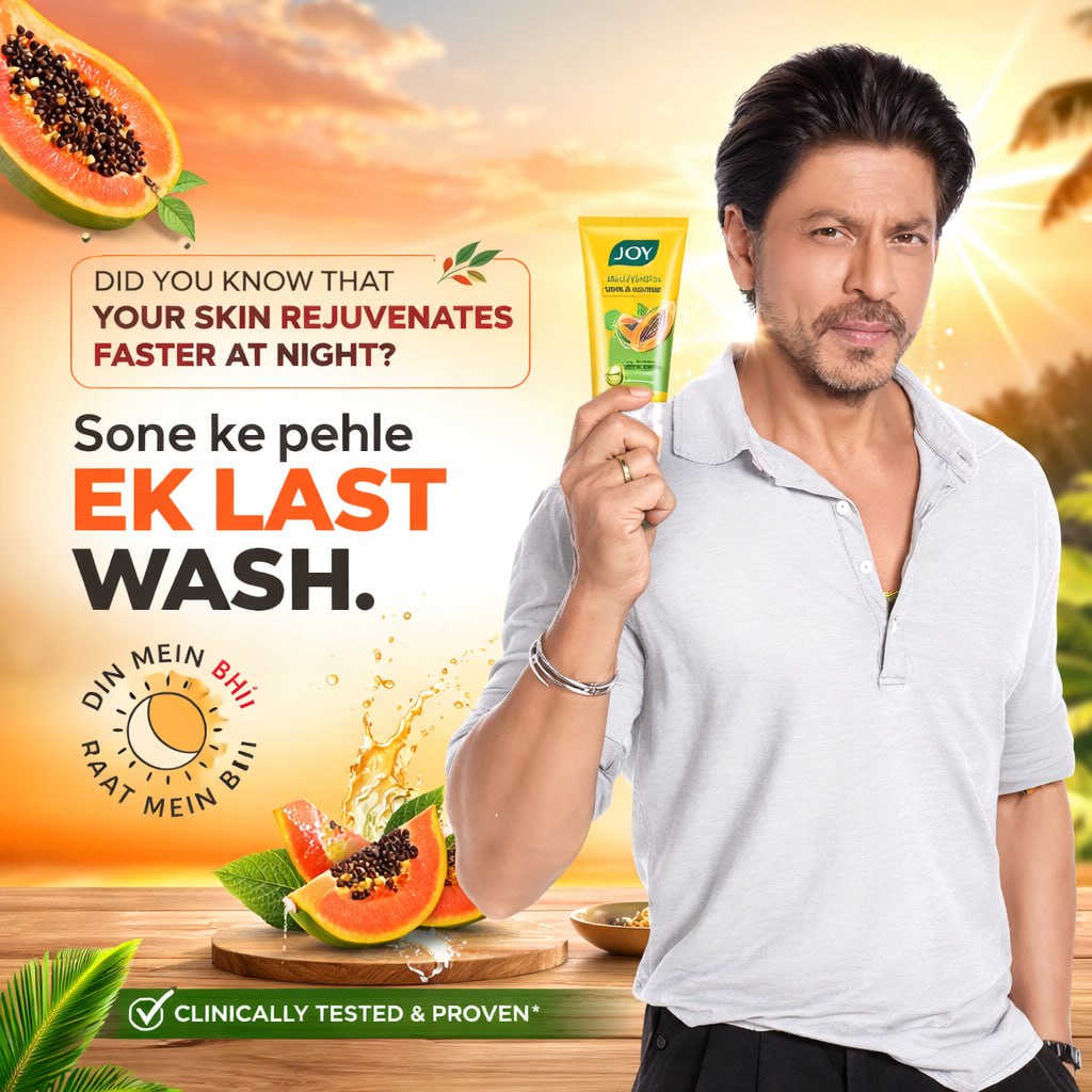 Joy Papaya Face Wash & Sunscreen Combo – Face Wash (150ml) + Sunscreen (50ml)