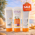 Lotus Herbals Safe Sun UV Shield Whitening Gel Cream SPF 50 PA+++ – UVA & UVB Protection, Non-Oily & No White Cast (Pack of 3, 50g Each)