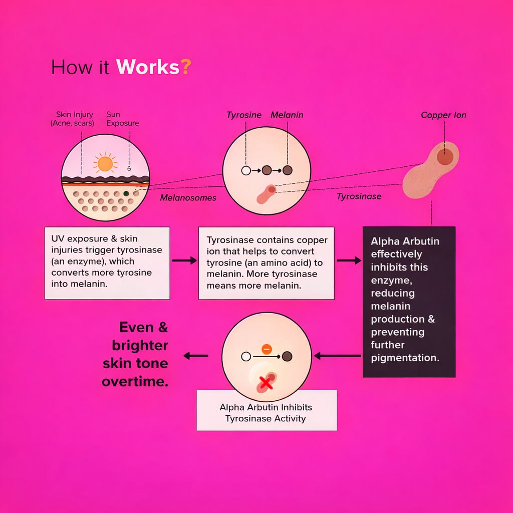 Minimalist Alpha Arbutin 02% Face Serum | Dark Spots Removal Serum for Hyperpigmentation, Blemishes, Acne Marks & Tanning | 30ml