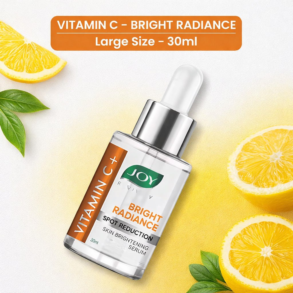 Joy Vitamin C+ Brightening Face Serum | Skin Brightening & Glow Boosting Serum | Reduces Dark Spots & Improves Skin Tone | 30 ml