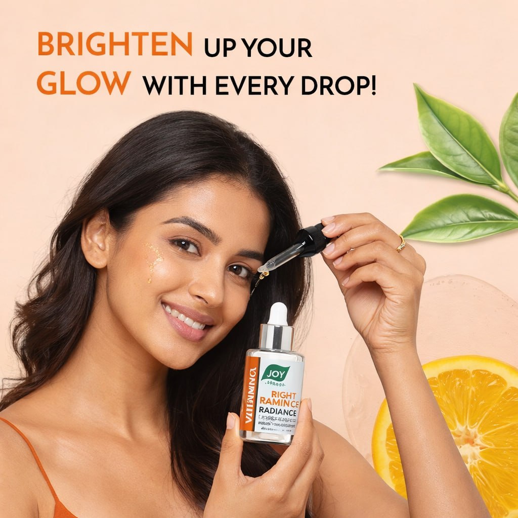 Joy Vitamin C+ Brightening Face Serum | Skin Brightening & Glow Boosting Serum | Reduces Dark Spots & Improves Skin Tone | 30 ml