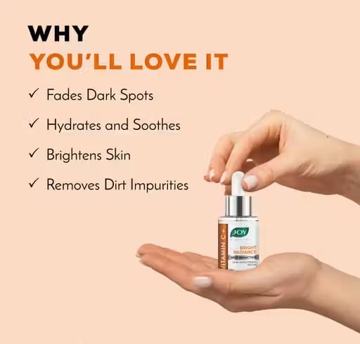 Joy Vitamin C+ Brightening Face Serum | Skin Brightening & Glow Boosting Serum | Reduces Dark Spots & Improves Skin Tone | 30 ml