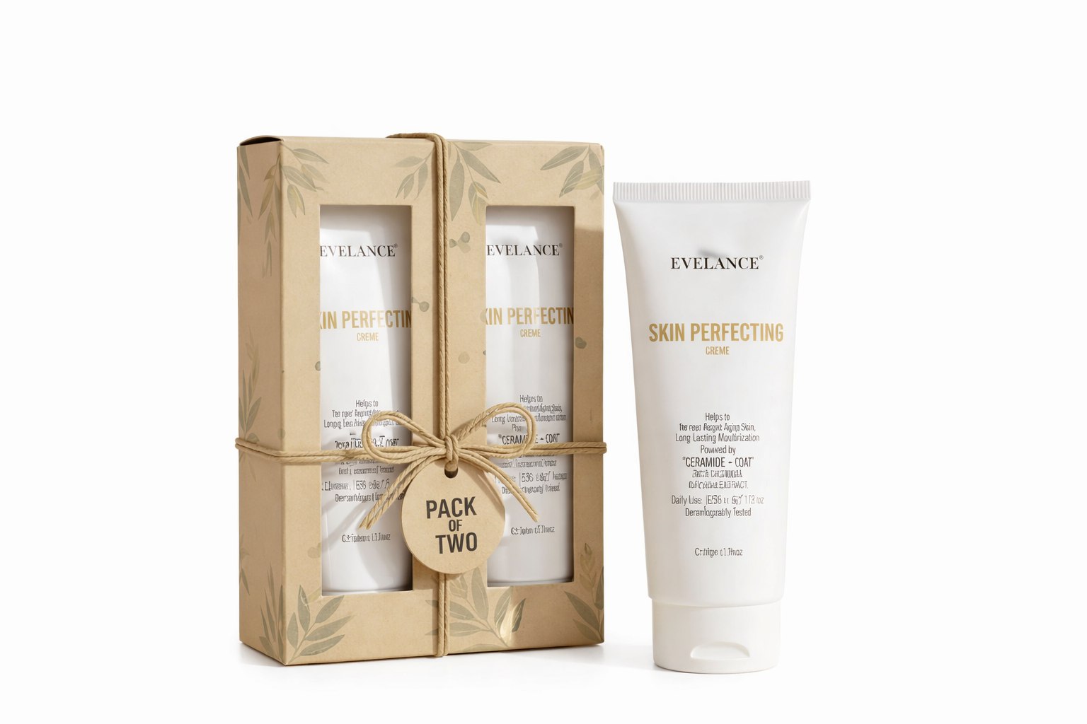 EVELANCE Skin Perfecting Creme Daily Glow Face Cream With Moisturizer 50ml Pack of 2