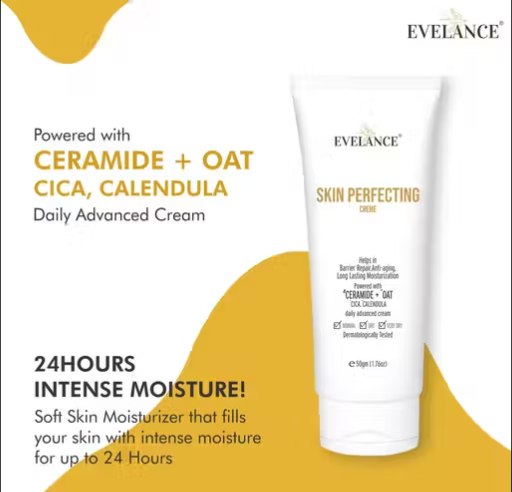 EVELANCE Skin Perfecting Creme Daily Glow Face Cream With Moisturizer 50ml Pack of 2