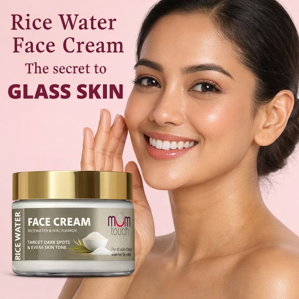Rice Water Cream with Ceramide | Korean Skincare Moisturizer | Deep Hydration & Skin Barrier Repair | Smooth & Even Skin Tone | 50 g