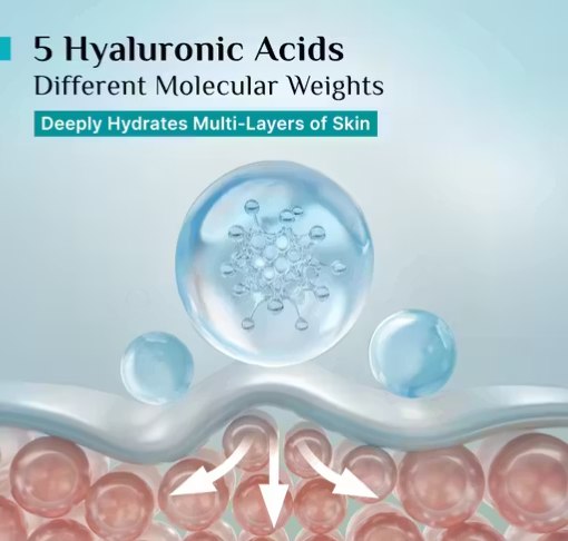 Pilgrim Korean Rice Water Hydra Glow Moisturizer 100gm with 5 Hyaluronic Acids, 3% Niacinamide, 5 Ceramides | 5x Hydration & Instant Glass Skin | Oil-Free, Lightweight Gel | For All Skin Types | For Women & Men (100gm)