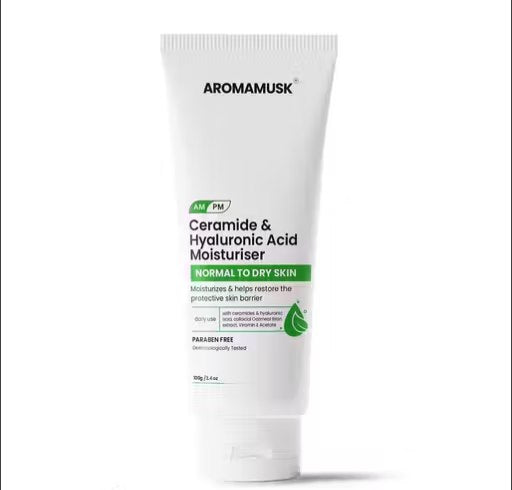 Ceramide & Hyaluronic Moisturizer | Deep Hydration Cream for Normal to Dry Skin | Skin Barrier Repair & Long-Lasting Moisture | 100 g