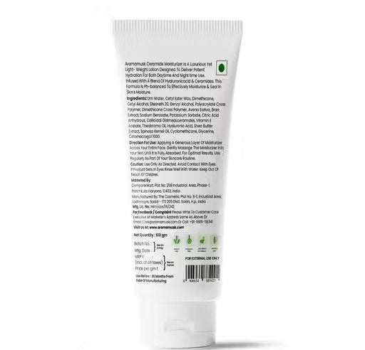 Ceramide & Hyaluronic Moisturizer | Deep Hydration Cream for Normal to Dry Skin | Skin Barrier Repair & Long-Lasting Moisture | 100 g