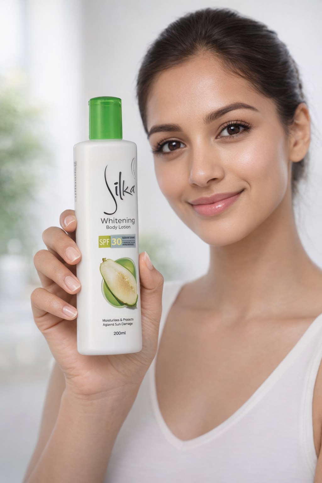 Combo of 2- Silka Green Papaya Whitening Lotion | Skin Brightening & Moisturizing Body Lotion | Smooth & Radiant Skin | 200 ml (Pack of 2)