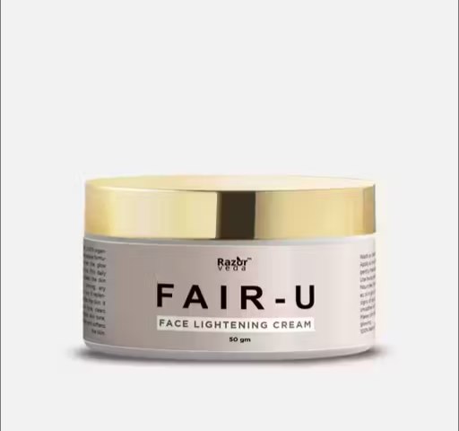 Razorveda Fair-U Herbal Face Cream | Skin Brightening & Moisturizing Herbal Cream | Smooth & Radiant Skin | 50 g