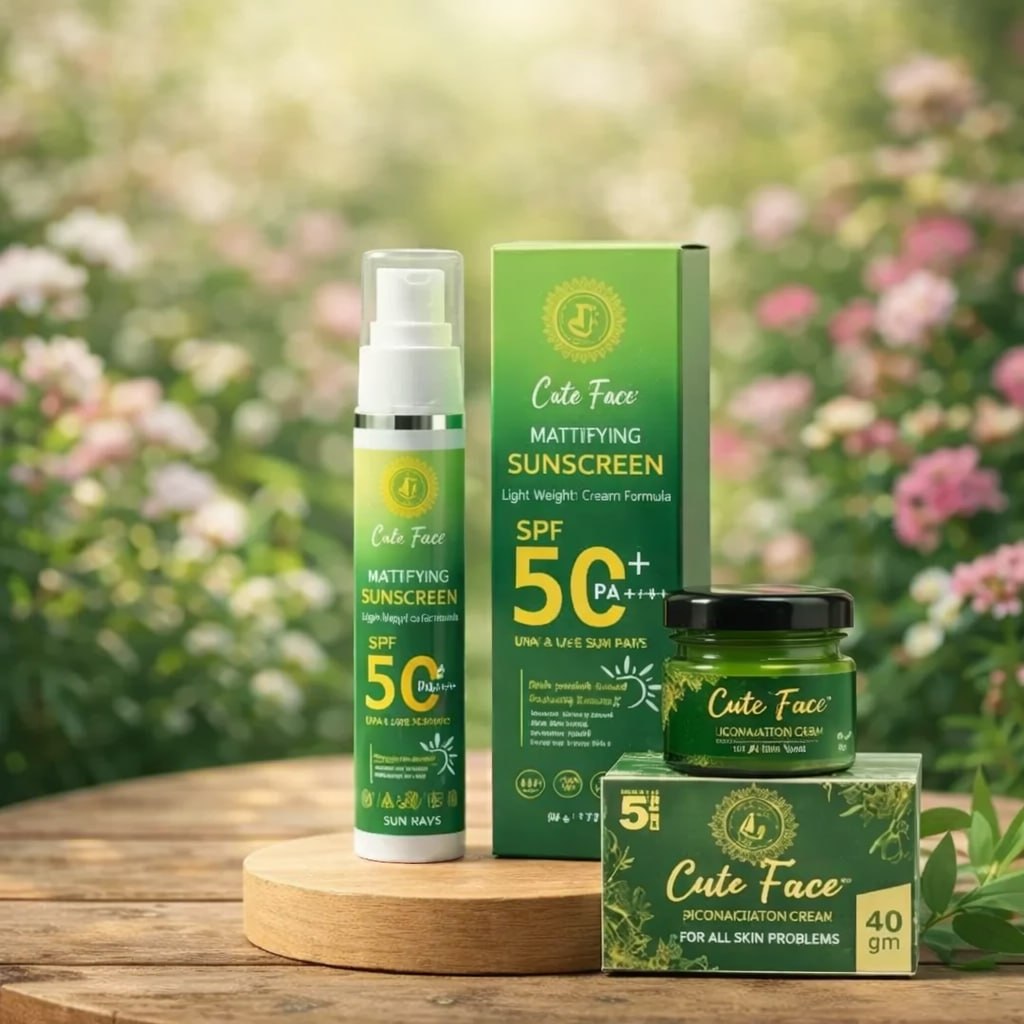 Pigmentation Cream + SPF 50 Mattifying Sunscreen Combo | Dark Spots & Pigmentation Care | Broad Spectrum UVA/UVB Protection | Lightweight Formula | For All Skin Types