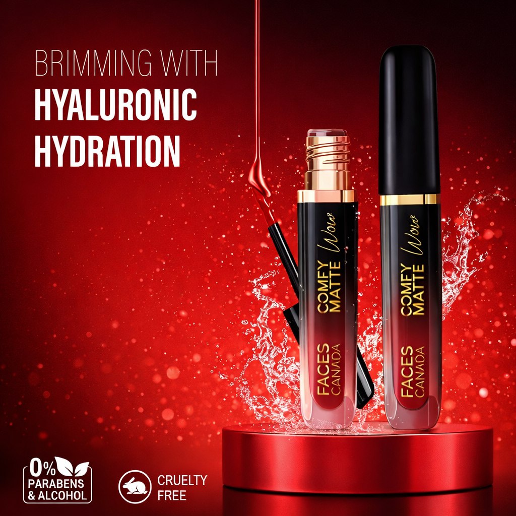 FACES CANADA Super Quick Glam Combo - Strobe Cream - Rose Gold (18 ml) + Tinted Moisturizer - Light 01 (18 gm) + Comfy Matte Wow Liquid Lipstick - Cocoa Crush 07 (3.8 ml) | Illuminating & Glowing Makeup Base | Highly Pigmented