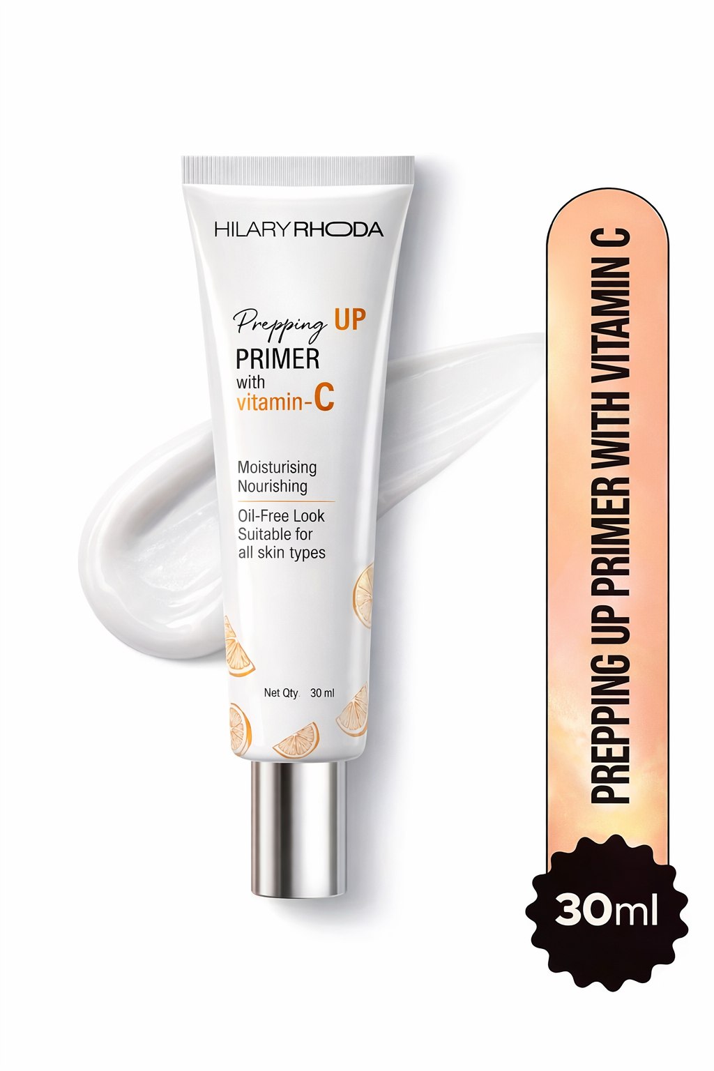 Hilary Rhoda Prepping Up Primer with Vitamin C | Blur & Pore Minimizing Makeup Primer | Oil Control Primer for Women | 30 ml