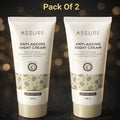 ASSURE Anti-Ageing Night Cream Enriched With Blackberry Grape Seed & Algae Extract. (60 ml)(pack of 2)