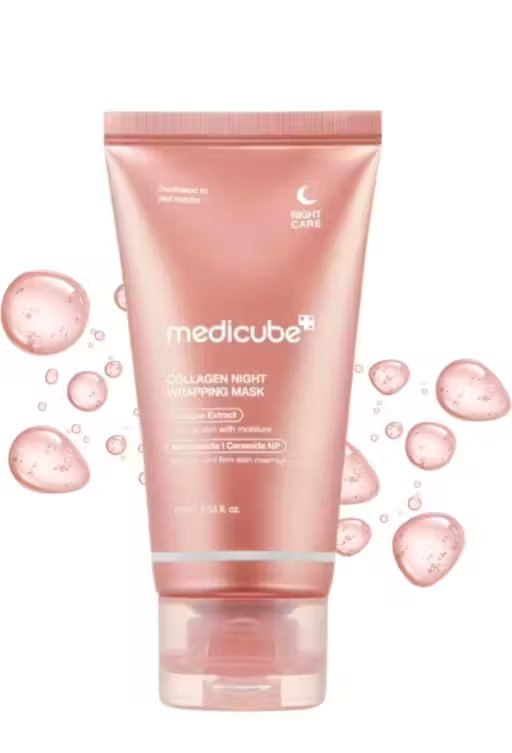Medicube Collagen Day & Night Wrapping Mask Cream | Firming & Hydrating Collagen Cream | Skin Elasticity & Glow | 75 g