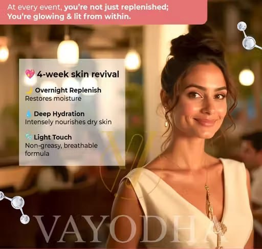 Vayodha Advanced Skin Glow Combo | Day Cream 50 g for Protection & Glow + Night Cream 50 g for Deep Hydration & Repair | Skincare Set