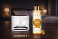 MD Overnight Repair Night Cream & Vitamin C + Gold Face Wash Combo | Skin Repair & Brightening Skincare Set