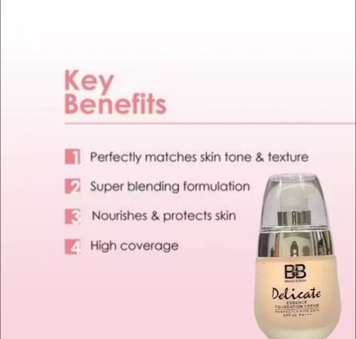 BB Delicate Cream – Blemish Coverage Cream | Smooth Finish & Natural Glow | Pack of 1