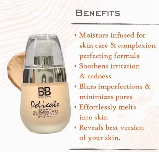 BB Delicate Cream – Blemish Coverage Cream | Smooth Finish & Natural Glow | Pack of 1