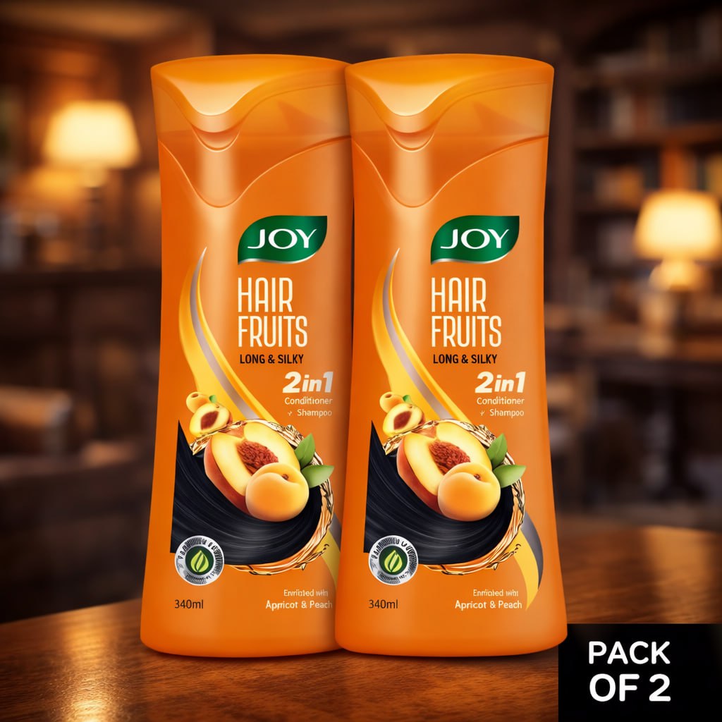 Joy Long & Silky Nourishing Shampoo Combo – Smooth, Shiny & Healthy Hair | 2 × 340ml (680ml)