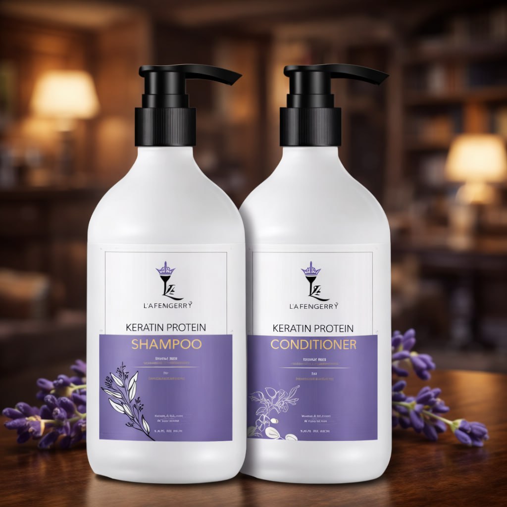 LA’BANGERRY Keratin Protein Shampoo & Conditioner Combo – Hair Growth, Anti Hair Fall & Smooth Silky Hair | 250ml + 250ml