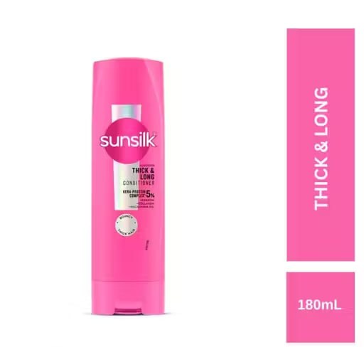 Sunsilk Lusciously Thick & Long Strengthening Conditioner – Smooth, Strong & Long Hair | 180ml