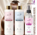 Yutra beauty Sulphate Free Keratin Shampoo and Conditioner Combo with Hair Serum Set | Keratin Protein Shampoo (250ml), Conditioner (250ml) & Serum (50ml) | No Sulphate, Parabens & Silicones | Set Of 3
