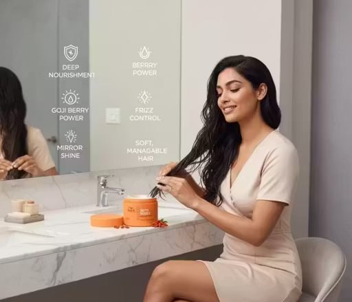 Professionals Invigo Nutrii-Enrich Shampoo (250ml) & Mask (150ml) Combo | Deep Nourishing Hair Cares with Goji Berry | For Smooth, Soft & Shiny Hair