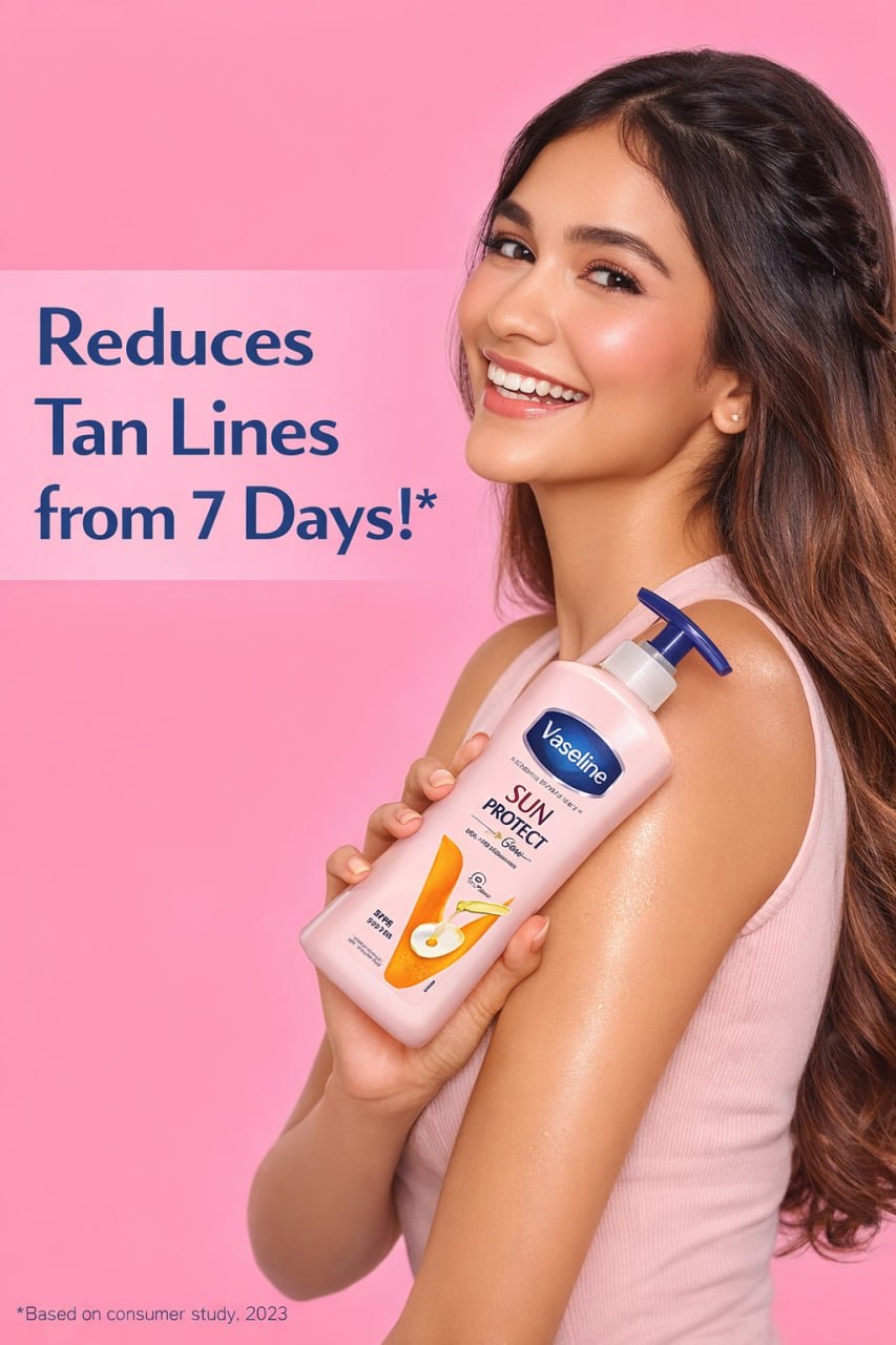 Vaseline Sun Protect SPF 30 Body Lotion 400ml | Daily Sun Protection Moisturizing Lotion | Non-Greasy Hydrating Body Lotion for All Skin Types