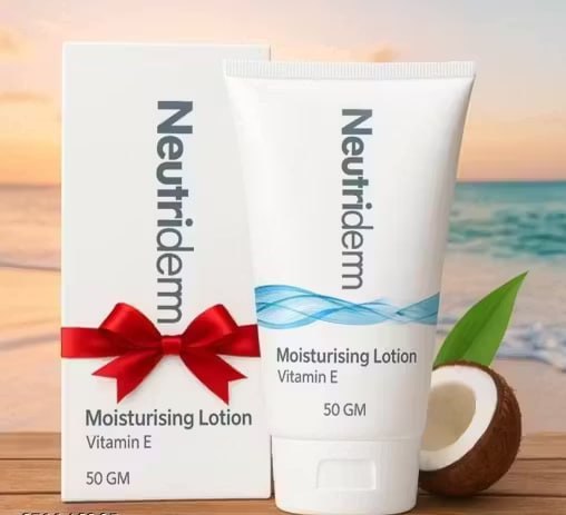 Neutriderm Moisturising Lotion with Vitamin E 50gm | Deep Hydration & Skin Nourishing Lotion | Lightweight Moisturizer for Soft & Healthy Skin