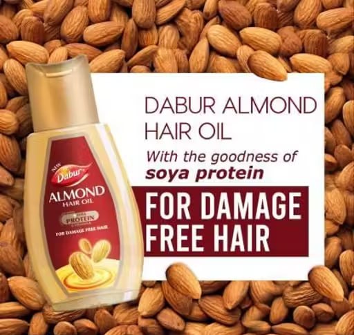 Dabur Almond Nourishing Hair Oil – Strong, Smooth & Shiny Hair | 485ml + 95ml Free