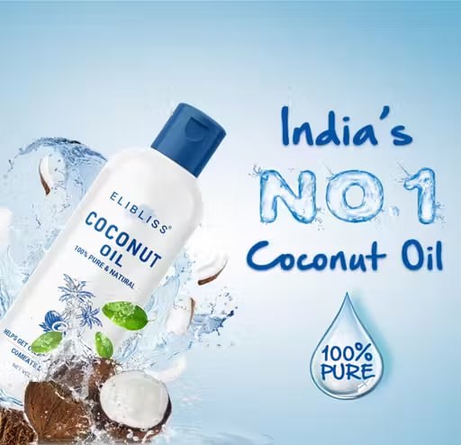 Elibliss Coconut Hair Oil Combo – Deep Conditioning, Dandruff Control & Hair Growth | For Men & Women | Pack of 2