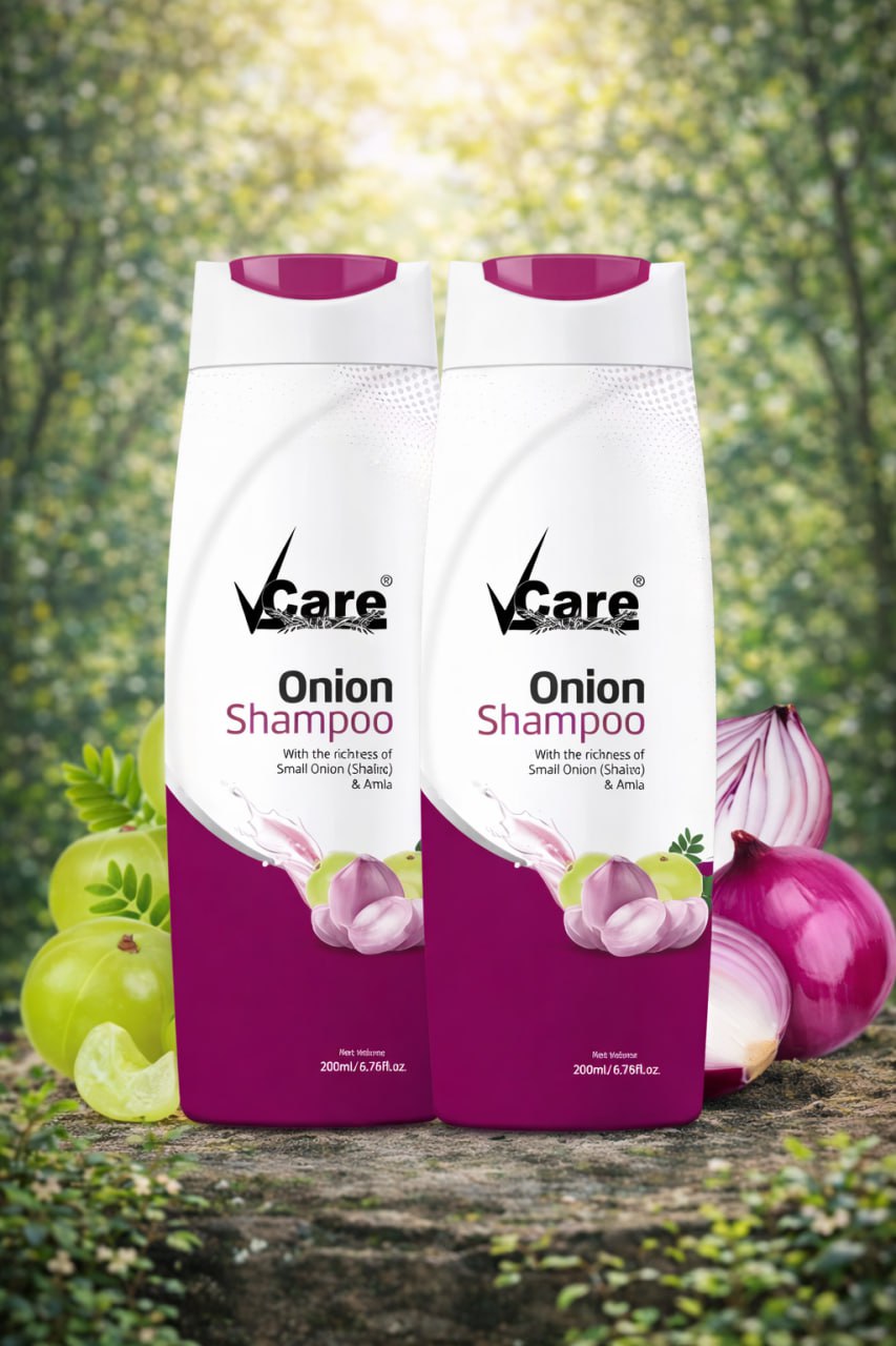 Onion Hair Growth Shampoo Combo – Shallot Onion & Amla Extracts | Strong, Thick & Healthy Hair | 200ml × 2