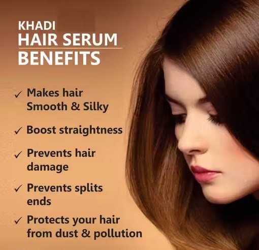 Khadi Extra Repair Hair Serum – Almond Oil & Ferment Enriched | Silky Smooth & Shiny Hair | 100ml
