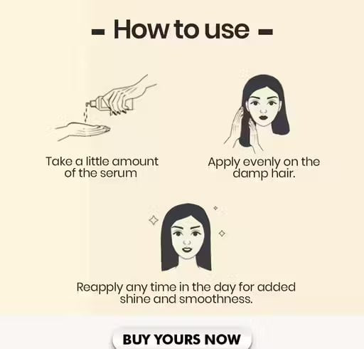 TNW The Natural Wash Black Seed Hair Serum – Heat Protection & Frizz Control | Smooth, Silky & Shiny Hair | 100ml