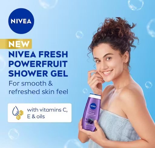 NIVEA Women Fresh Power Fruit Shower Gel 250ml
