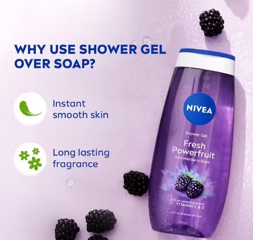 NIVEA Women Fresh Power Fruit Shower Gel 250ml
