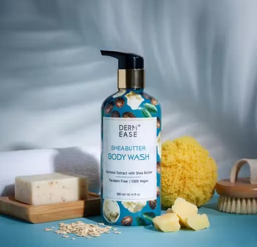 Derm Ease Shea Butter & Oatmeal Body Wash – Deep Moisturizing Shower Gel for Soft, Smooth Skin | 300ml