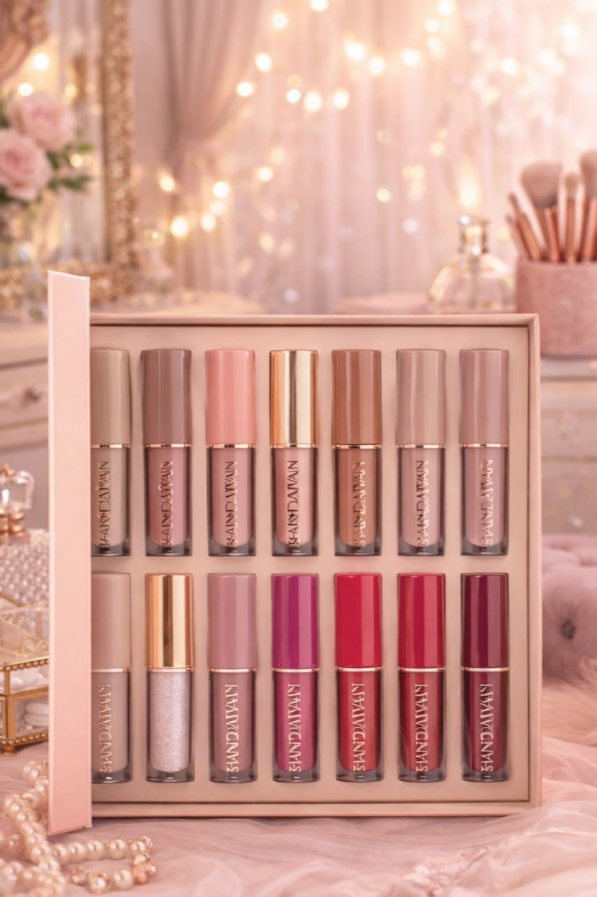 Handaiyan 12 Colors Liquid Lipstick Gift Set | Long Lasting Matte Lipstick Collection | Waterproof & Highly Pigmented Lip Gloss Set