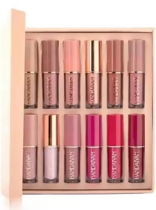Handaiyan 12 Colors Liquid Lipstick Gift Set | Long Lasting Matte Lipstick Collection | Waterproof & Highly Pigmented Lip Gloss Set