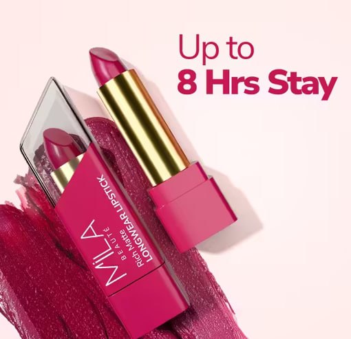 MILA BEAUTÉ Long Wear Matte Lipstick – Indian Rose (Shade 620) | Highly Pigmented Nude Lipstick for Women | Smooth Matte Finish | 4.2g