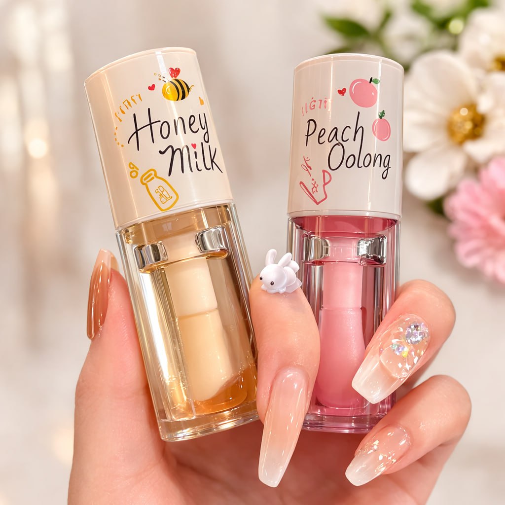 HoneyMilk Lip Gloss Set (Pack of 2) | Moisturizing & Nourishing Lip Gloss | Shiny Hydrating Lip Care for Soft Smooth Lips