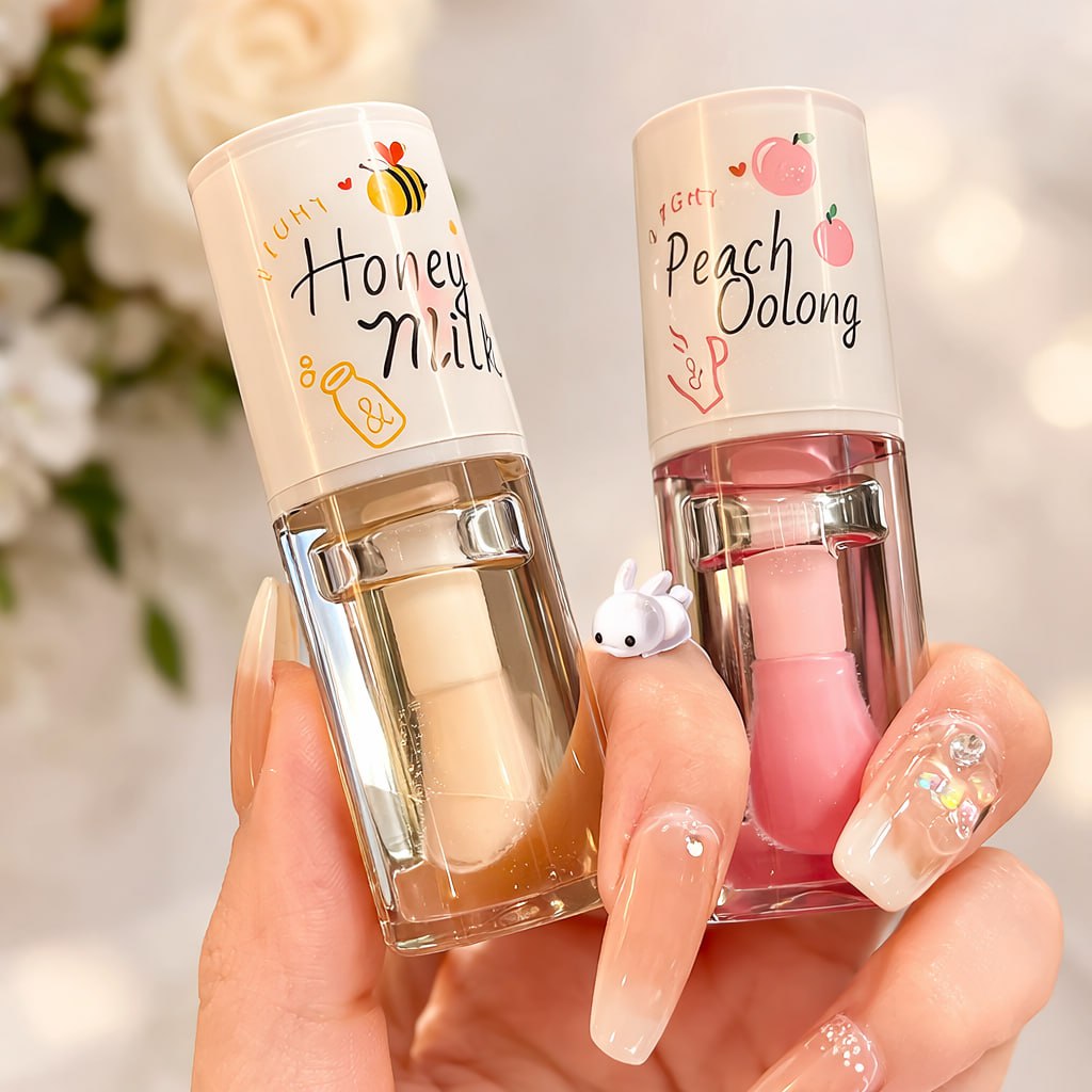 HoneyMilk Lip Gloss Set (Pack of 2) | Moisturizing & Nourishing Lip Gloss | Shiny Hydrating Lip Care for Soft Smooth Lips