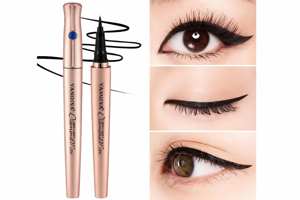 Golden Body Black Liquid Eyeliner | Waterproof Smudge-Proof Eyeliner | Precision Tip Long Lasting Eye Liner for Sharp Wings