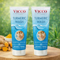Combo- Vicco Turmeric Face Wash – Ayurvedic Skin Cleanser for Glowing Skin (Pack of 2)
